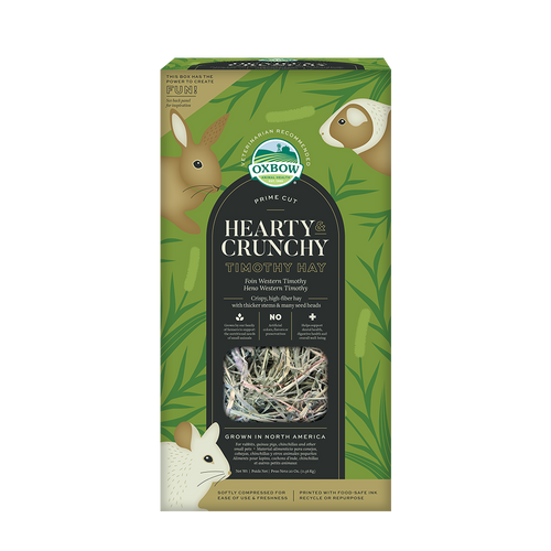 Oxbow Prime Cut Hearty & Crunchy Timothy Hay (40 oz)