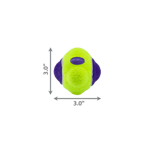 KONG AirDog Squeaker Knobby Ball  Dog Toy (Medium/Large)