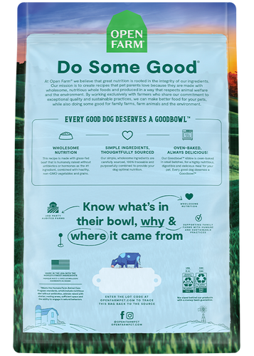 Open Farm Goodbowl™ Grass-Fed Beef & Brown Rice Recipe for Dogs (22 Lb)