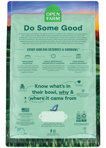 Open Farm Goodbowl™ Harvest Chicken & Brown Rice Recipe for Dogs (22 Lb)