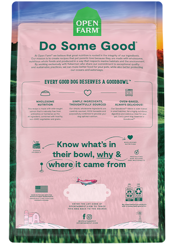 Open Farm Goodbowl™ Wild-Caught Salmon & Brown Rice Recipe for Dogs (22 Lb)