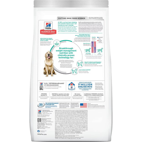Hill's Science Diet Adult Perfect Weight Chicken Recipe Dog Food (12 lb)