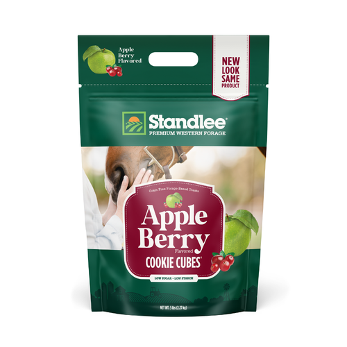 Standlee Premium Western Forage Apple Berry Cookie Cubes Horse Treat (5 lb)