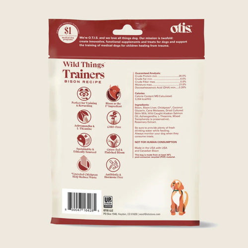Otis Wild Things Trainers Bison Recipe Dog Treats (4 oz)