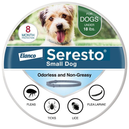 Seresto Flea and Tick Collar for Dogs (Small Dogs - Up to 18 lbs)
