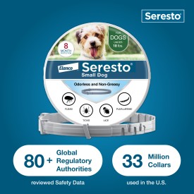 Seresto Flea and Tick Collar for Dogs (Small Dogs - Up to 18 lbs)