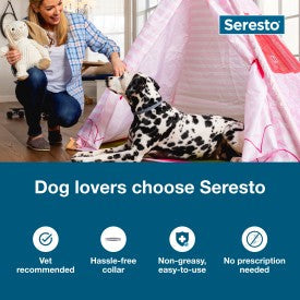 Seresto Flea and Tick Collar for Dogs (Small Dogs - Up to 18 lbs)