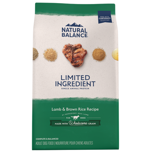 Natural Balance Limited Ingredient Diets Lamb & Brown Rice Recipe Dry Dog Formula (12 lb)