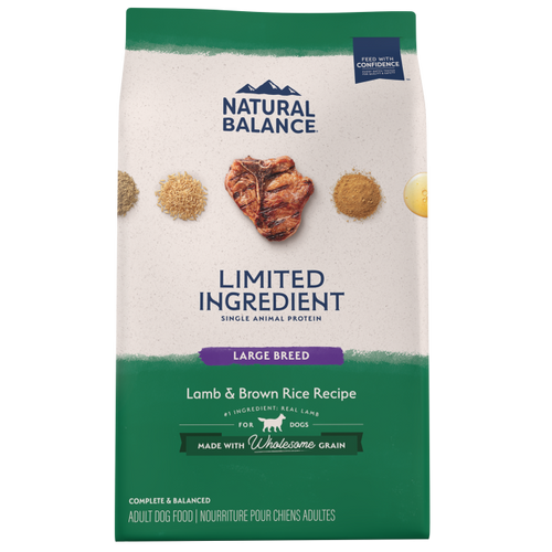 Natural Balance Limited Ingredient Lamb & Brown Rice Large Breed Recipe Dry Dog Food (26 Lb)