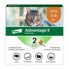 Advantage II Small Cat Vet-Recommended Flea Treatment & Prevention (5-9 lbs - 2 Months)