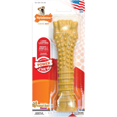Nylabone Power Chew Durable Dog Toy Peanut Butter (X-Large/Souper)