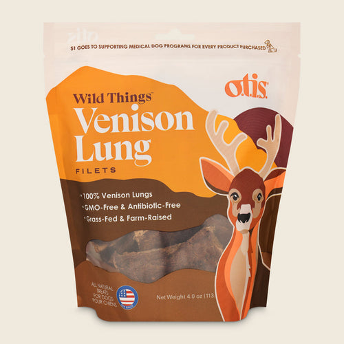 Otis Wild Things Venison Lung Filets Dog Treats (4 oz)