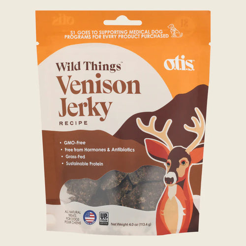 Otis Wild Things Venison Recipe  Jerky Dogs Treats (4 oz)