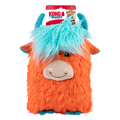 KONG Comfort Jumbo Highland Cow Assorted Dog Toy (XLarge)