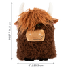 KONG Comfort Jumbo Highland Cow Assorted Dog Toy (XLarge)