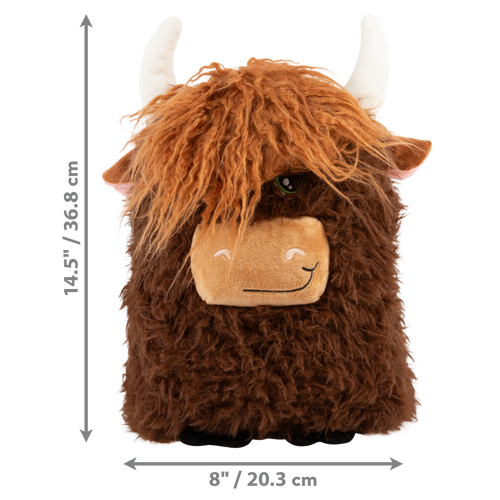 KONG Comfort Jumbo Highland Cow Assorted Dog Toy (XLarge)