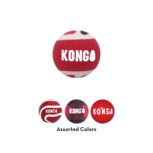 KONG Signature Balls 4-Pk (Small)
