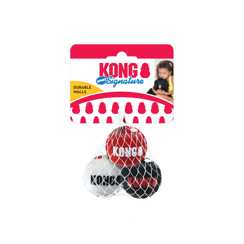 KONG Signature Sport Balls (Medium 3-Pk / Assorted)