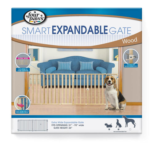 Four Paws® Extra Wide Expandable Dog Gate (51 - 93 W x 24 H)