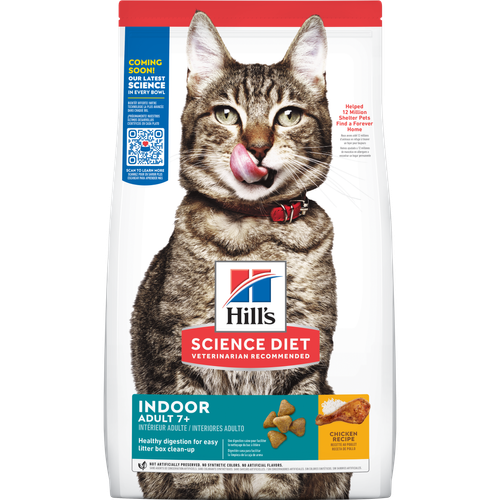 Hill's Science Diet Adult 7+ Indoor Chicken Recipe Cat Food (7-lb)