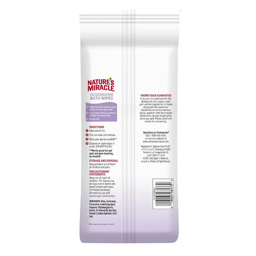 Nature’s Miracle® Deodorizing Bath Wipes (100 CT SPRING WATERS)