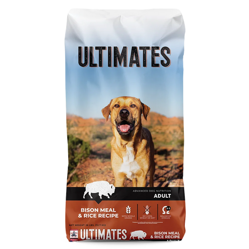 Ultimates Bison Meal & Rice For Adult Dogs (28 lb)