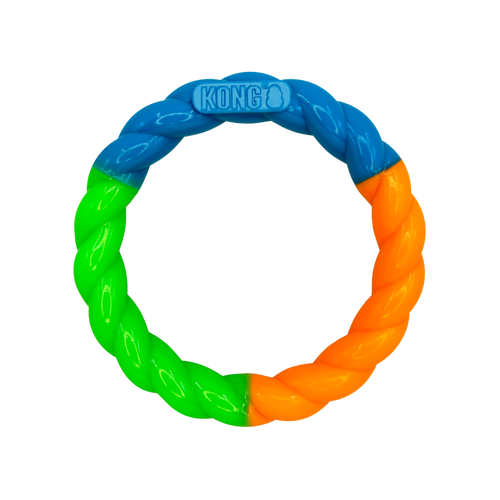 KONG Twistz High Viz Ring Dog Toy (Small)