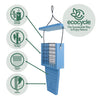 Nature's Way Suet Station Recycled Plastic Tail-prop Bird Feeder (Blue)