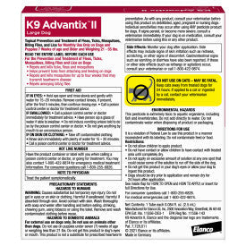 K9 Advantix II Flea, Tick & Mosquito Treatment & Prevention for Large Dogs (Dogs 21 - 55 lbs. | 1-Mo Supply)