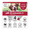 K9 Advantix II Flea, Tick & Mosquito Treatment & Prevention for Large Dogs (Dogs 21 - 55 lbs. | 4-Mo Supply)