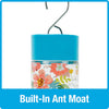 Nature's Way Bird Products Charming Peony Decorative Glass Hummingbird Feeder (20 oz)