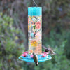 Nature's Way Bird Products Charming Peony Decorative Glass Hummingbird Feeder (20 oz)