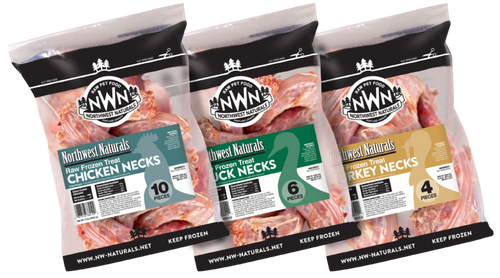 Northwest Naturals Raw Frozen Necks (Turkey Necks, 3 Count)
