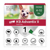 K9 Advantix II Small Dog Flea, Tick & Mosquito Treatment & Prevention (4-10 lbs. | 1-Mo Supply)