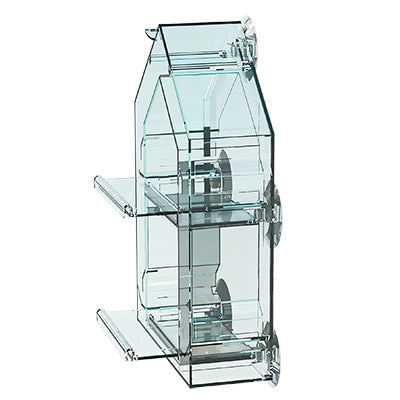 Woodlink Sneak-a-Peek™ Heavy Duty Crystal Clear Polycarbonate House Window Seed Feeder (Clear)