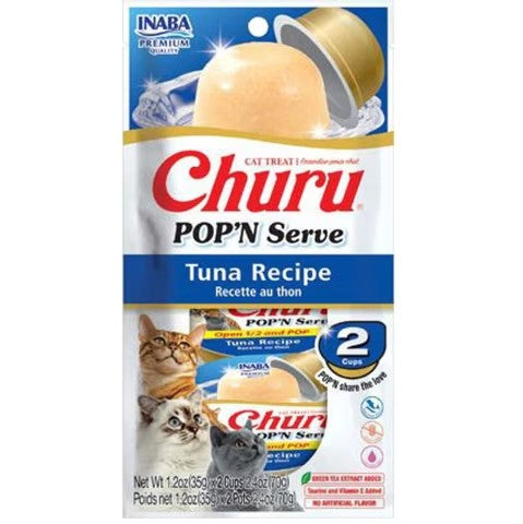 Inaba Churu Tuna Recipe Pop'n Serve Cat Treat (2.46 oz)