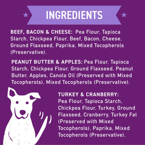 Cloud Star  Wag More Bark Less Crunchy Grain Free Dog Treats, Assorted Flavors (14 oz)
