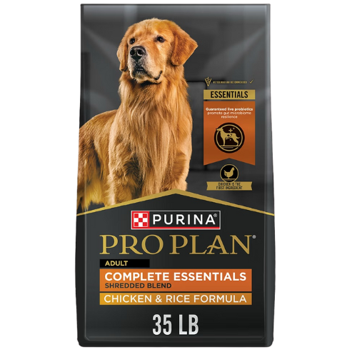 Pro Plan Adult Complete Essentials Shredded Blend Chicken & Rice with Probiotics Dry Dog Food (6-lb)