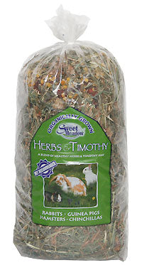 Sweet Meadow Farm Organically Grown Timothy With Herbs Small Animal Treat (20 oz - 6 Pack)