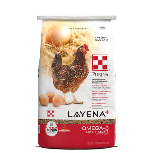 Purina® Layena®+ Omega-3 Chicken Feed Pellets (10 lb)