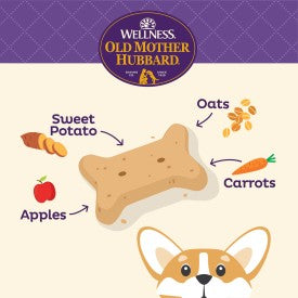 Old Mother Hubbard Crunchy Classic Natural Just Veg'N Biscuits Dog Treats (Small: 3.3-lb)