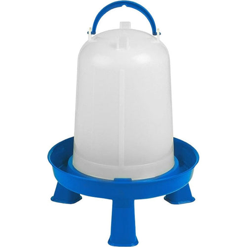 Double-Tuf Poultry Waterer with Legs (2.5 GAL / BLUE/WHITE)