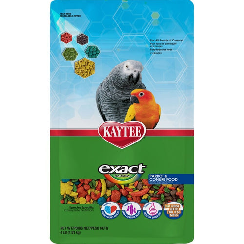 EXACT RAINBOW PARROT & CONURE FOOD (4 LB)