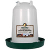 FREE RANGE PLASTIC POULTRY WATERER (3.5 GALLON / GREEN/WHITE)