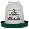 FREE RANGE PLASTIC POULTRY WATERER (5 QUART / GREEN/WHITE)