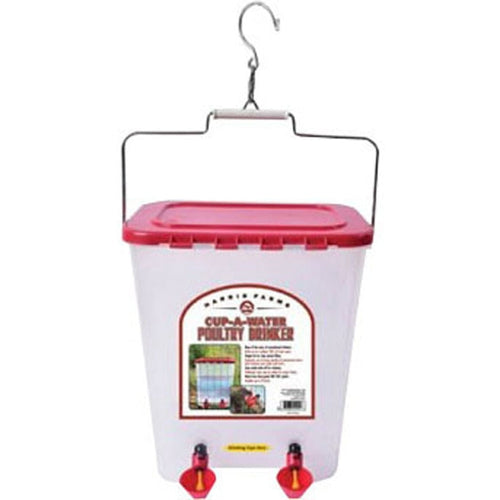 FREE RANGE POULTRY WATERING CUP DRINKER (4 GALLON / BLUE)